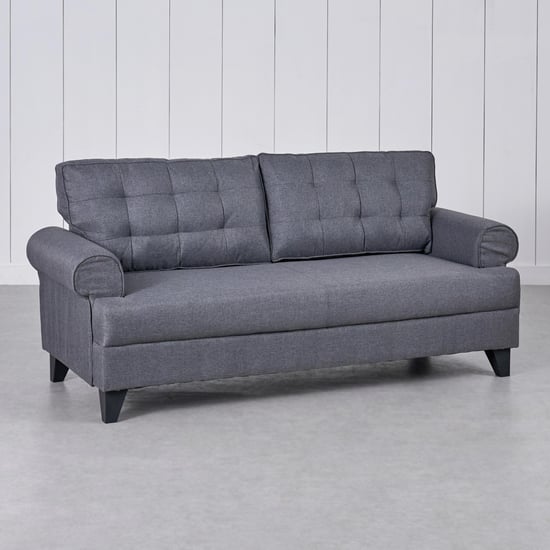 Helios California Fabric 3+1+1 Seater Sofa Set - Grey