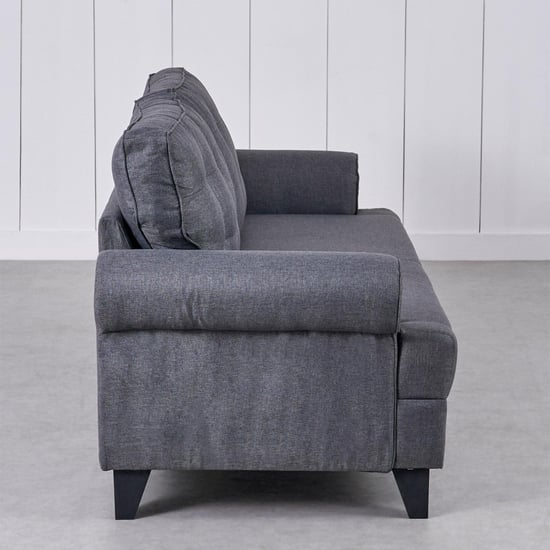 Helios California Fabric 3+1+1 Seater Sofa Set - Grey