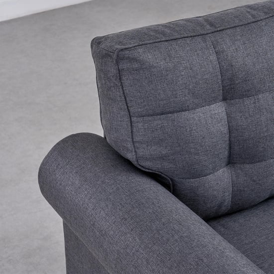 Helios California Fabric 3+1+1 Seater Sofa Set - Grey