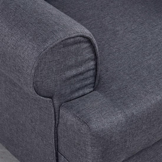 Helios California Fabric 3+1+1 Seater Sofa Set - Grey