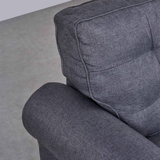 Helios California Fabric 3+1+1 Seater Sofa Set - Grey