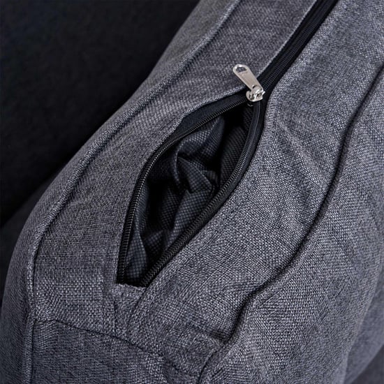 Helios California Fabric 3+1+1 Seater Sofa Set - Grey