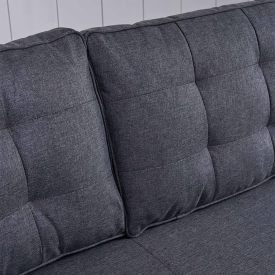 Helios California Fabric 3+1+1 Seater Sofa Set - Grey