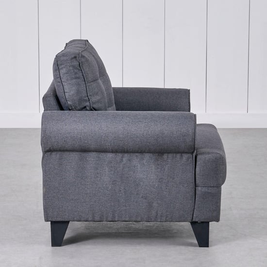 Helios California Fabric 3+1+1 Seater Sofa Set - Grey