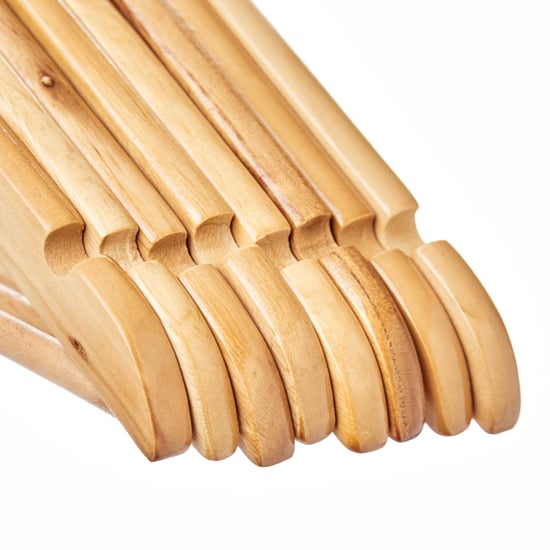 Pacific Winston Set of 8 Wooden Clothes Hangers