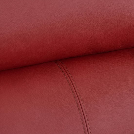 Winchester Half Leather 3+2 Seater Sofa Set - Burgundy