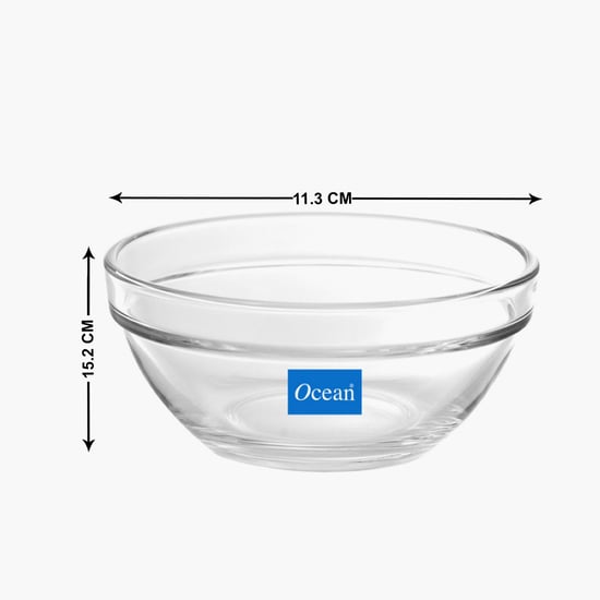 OCEAN Stack Set of 6 Glass Serving Bowls - 70ml