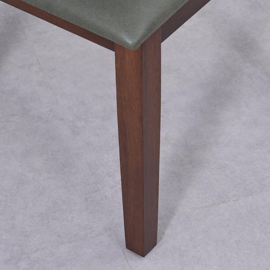 Harmony Sia Faux Marble 4-Seater Dining Set with Chairs - White and Green