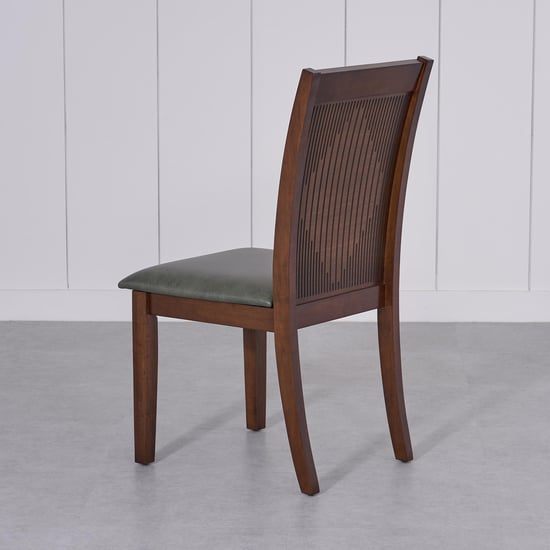 Harmony Sia Faux Marble 4-Seater Dining Set with Chairs - White and Green