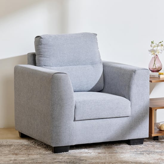 Ellora Fabric 1-Seater Sofa - Grey