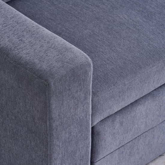 Woodland Fabric 2-Seater Storage Sofa Bed with Interchangeable Chaise - Grey