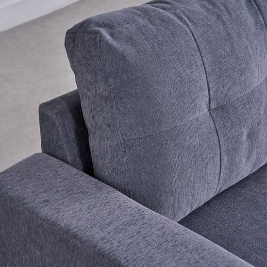 Woodland Fabric 2-Seater Storage Sofa Bed with Interchangeable Chaise - Grey