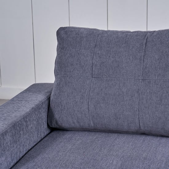 Woodland Fabric 2-Seater Storage Sofa Bed with Interchangeable Chaise - Grey