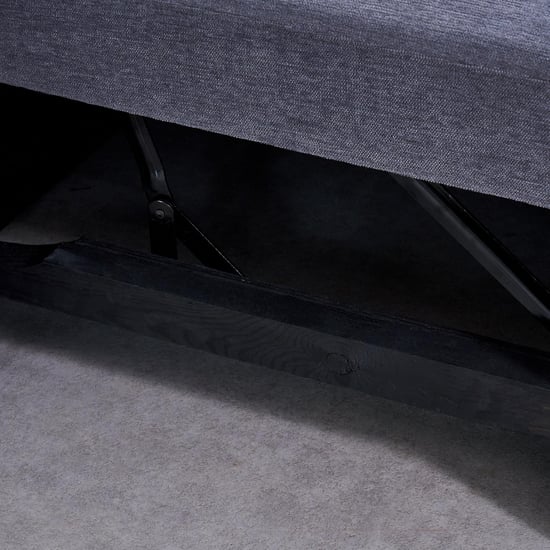 Woodland Fabric 2-Seater Storage Sofa Bed with Interchangeable Chaise - Grey