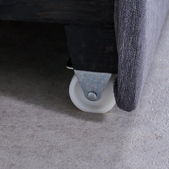 Woodland Fabric 2-Seater Storage Sofa Bed with Interchangeable Chaise - Grey