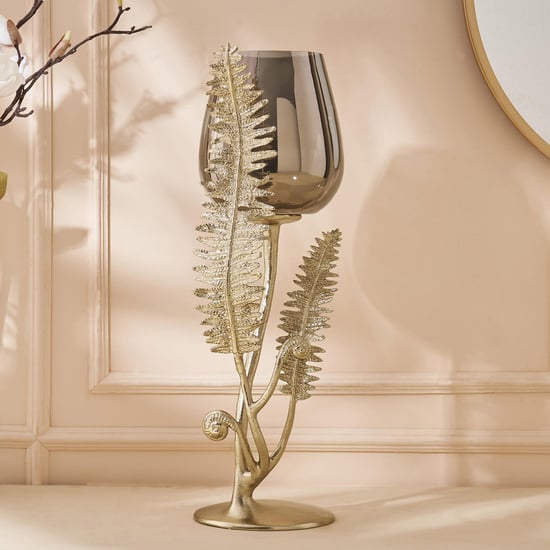 Eternity Vivere Aluminium Fern Pedestal Votive Holder