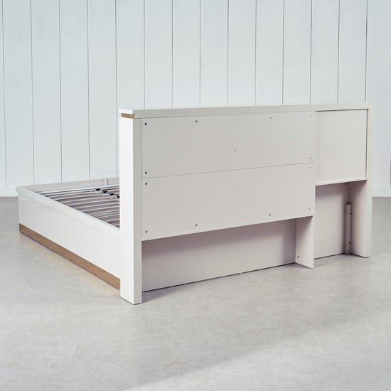 Vegas Royal King Bed with Headboard and Hydraulic Storage - Grey