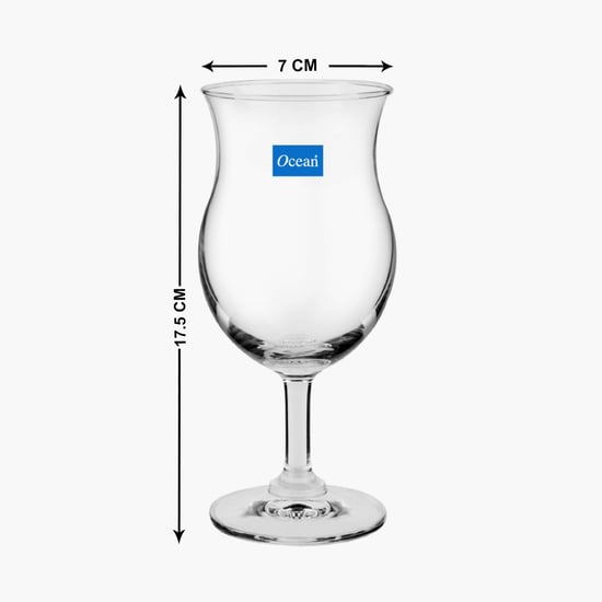 OCEAN Cuba Set of 6 Hurricane Glasses - 350ml