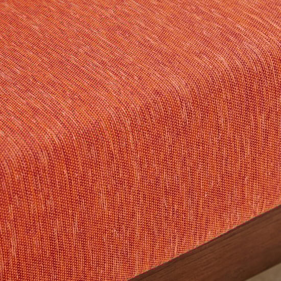 Abby Fabric 3-Seater Sofa with Cushions - Orange