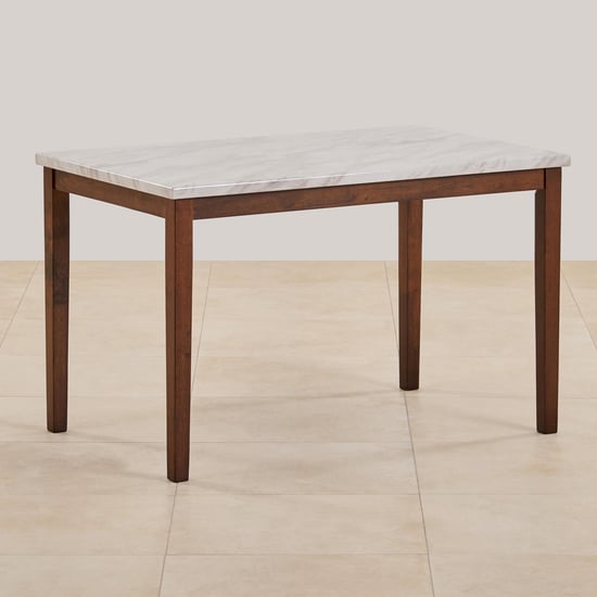 Jasper Faux Marble 4-Seater Dining Table