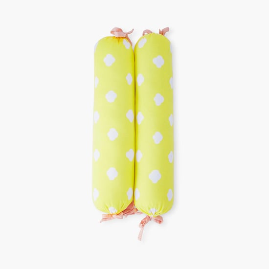 PORTICO Little Peaches Cotton Set of 2 Infant Bolsters - 40cm