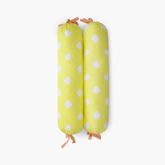 PORTICO Little Peaches Cotton Set of 2 Infant Bolsters - 40cm