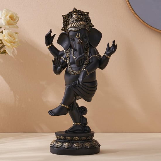 Dhyana Polyresin Dancing Ganesha Figurine