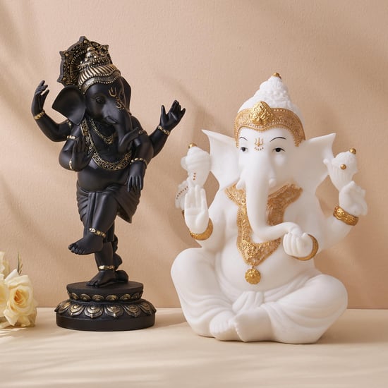 Dhyana Polyresin Dancing Ganesha Figurine