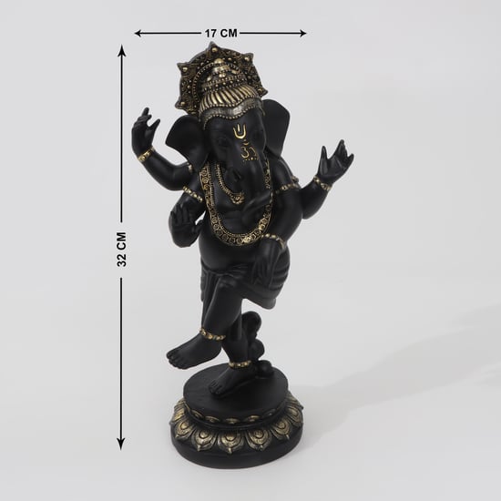 Dhyana Polyresin Dancing Ganesha Figurine