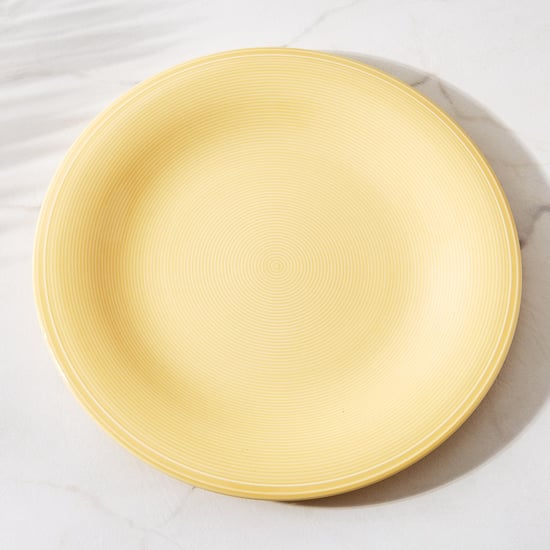 Colour Refresh Rhythm Porcelain Striped Dinner Plate - 28cm