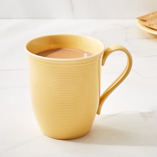 Colour Refresh Rhythm Porcelain Striped Coffee Mug - 350ml