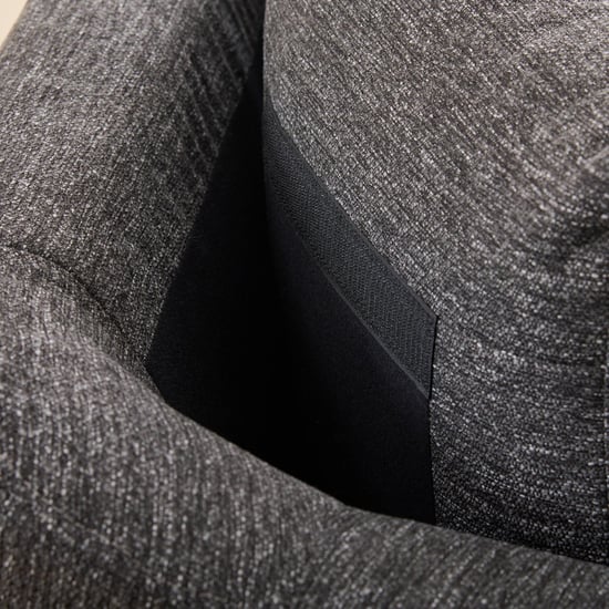 Reinvented Heritage Fabric 2-Seater Sofa with Cushions - Grey