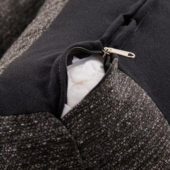 Reinvented Heritage Fabric 2-Seater Sofa with Cushions - Grey