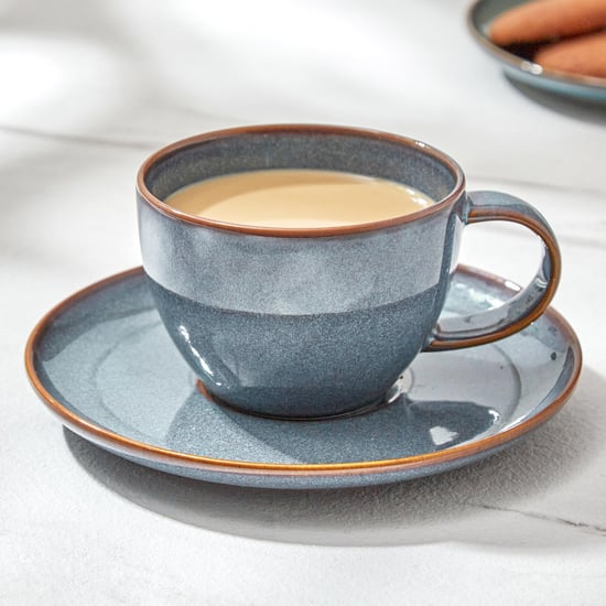 Capiz Grigio Porcelain Cup and Saucer - 180ml