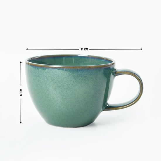 Capiz Verde Porcelain Cup and Saucer - 180ml