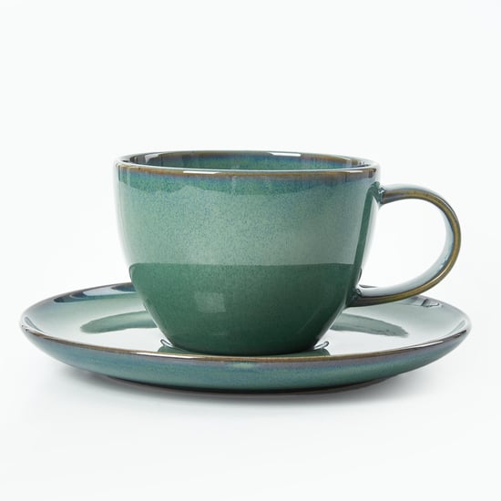 Capiz Verde Porcelain Cup and Saucer - 180ml