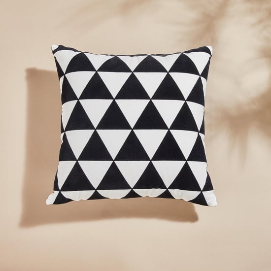 Andrey Geoemtric Printed Filled Cushion - 40x40cm