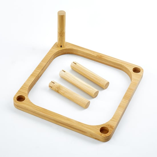 Vamos Istana Glass Serving Dish with Bamboo Stand