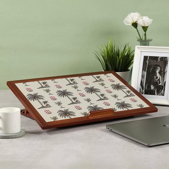 INDIA CIRCUS Chevron Palms Wooden Laptop Table