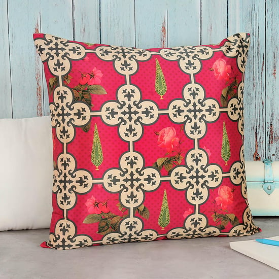 INDIA CIRCUS Clover's Knotty Play Printed Cushion Cover - 41x41cm