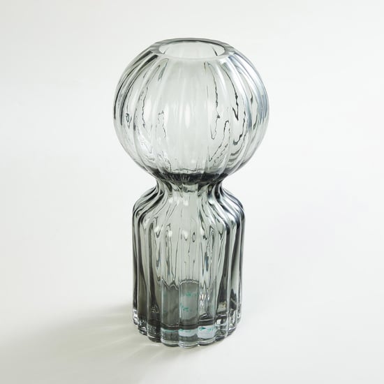 Brian Glass Ribbed Vase
