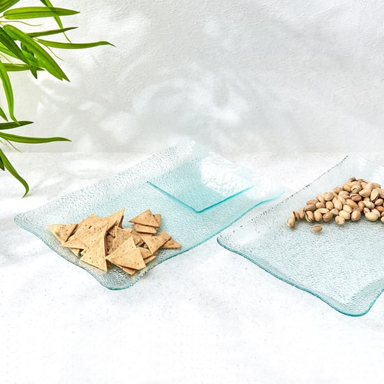 Abaco Barney Glass Serving Platter - 35x23cm