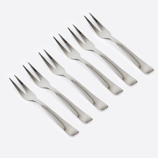 Glister Dune Set of 6 Stainless Steel Fruit Forks
