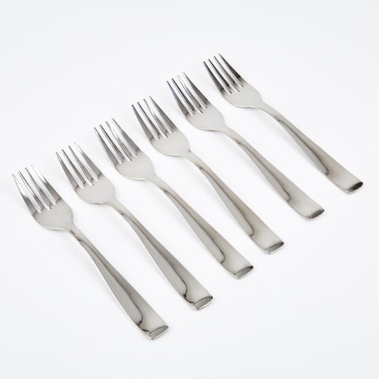 Glister Dune Set of 6 Stainless Steel Baby Forks