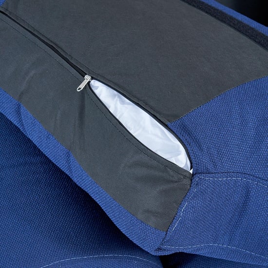 Ocean Fabric 3+2 Seater Sofa Set with Cushions - Blue