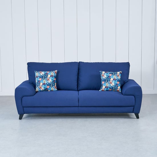 Ocean Fabric 3+2 Seater Sofa Set with Cushions - Blue