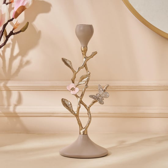 Eternity Vivere Brass Taper Candle Holder