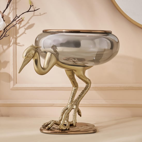 Eternity Vivere Glass Heron Decorative Bowl