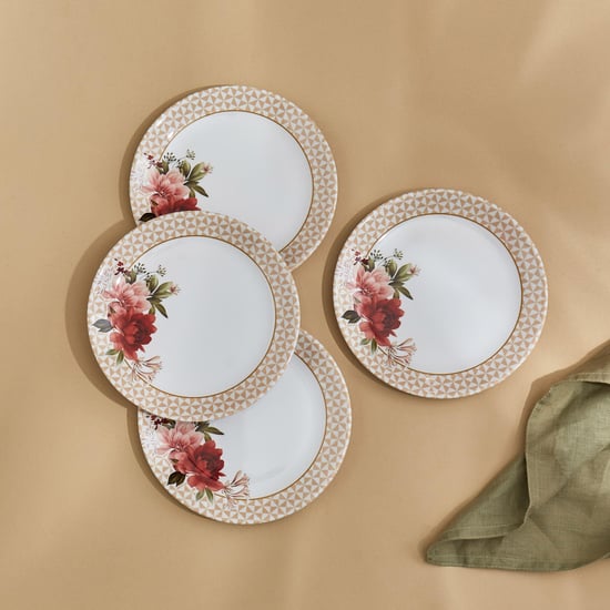 Corsica Azalea Set of 4 Melamine Side Plates - 19cm