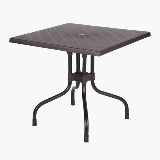 Helios Terrence Polypropylene Foldable Table - Brown